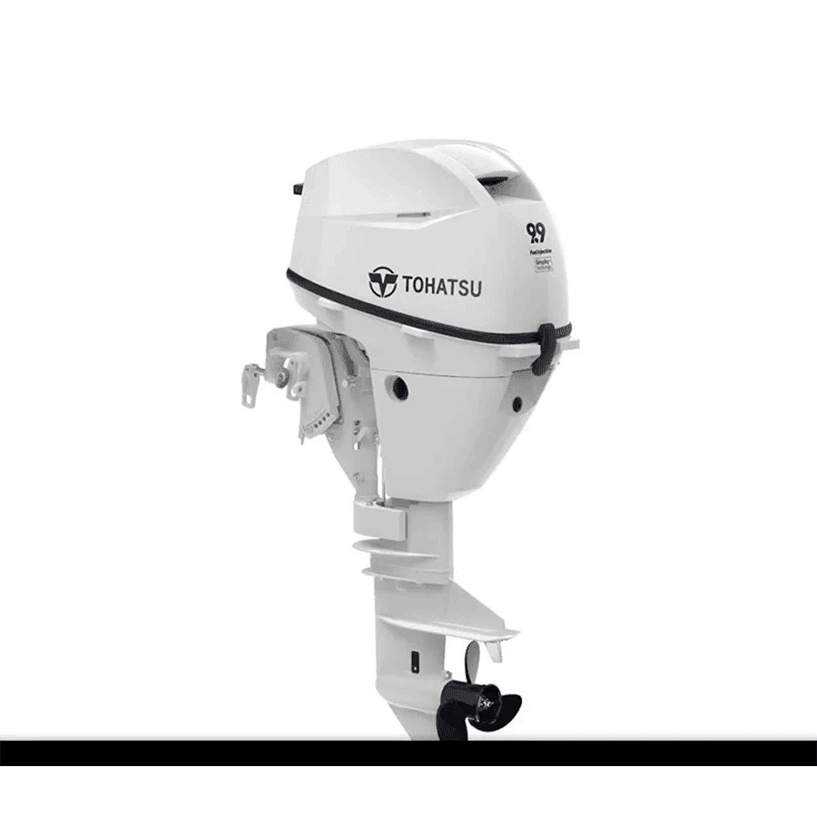 Tohatsu MFS9.9CYWEPL 4Takt-Außenbordmotor – Langschaft- Fernbedienung – E-Start – Belugaweiß – Modelljahr 2025 – inkl. Erstinspektion & Registrierung