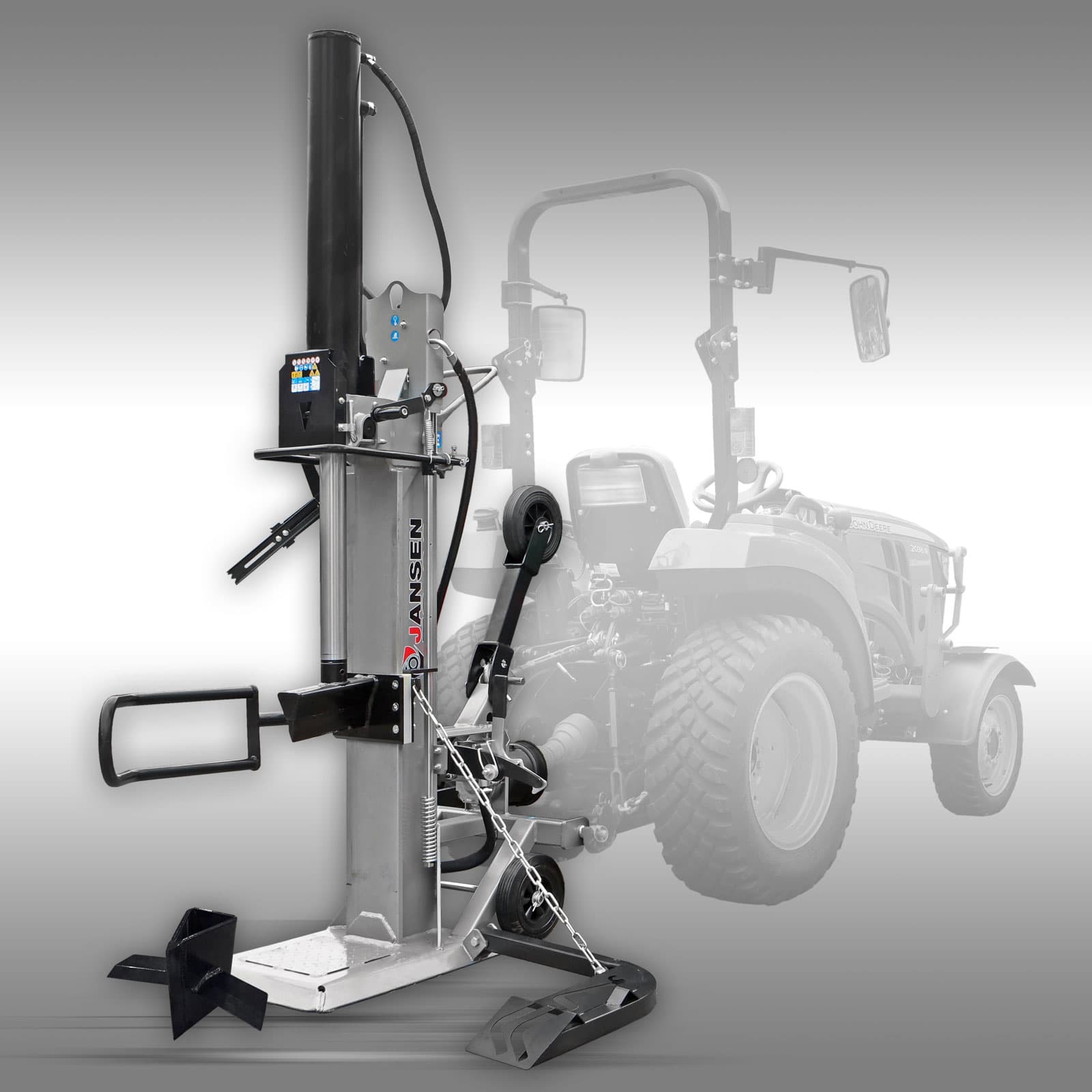 Holzspalter Jansen TS-30, 30 t (Zapfwelle), stehend, inkl. Stammheber-Neu