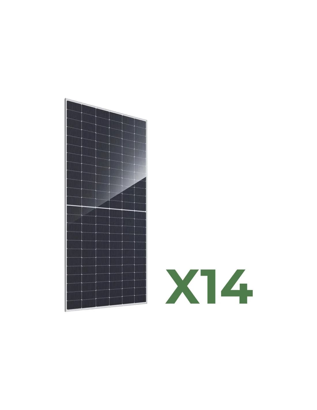 14 paneli słonecznych fotowoltaicznych bifacjalnych 600w (8400w) mono ja solar