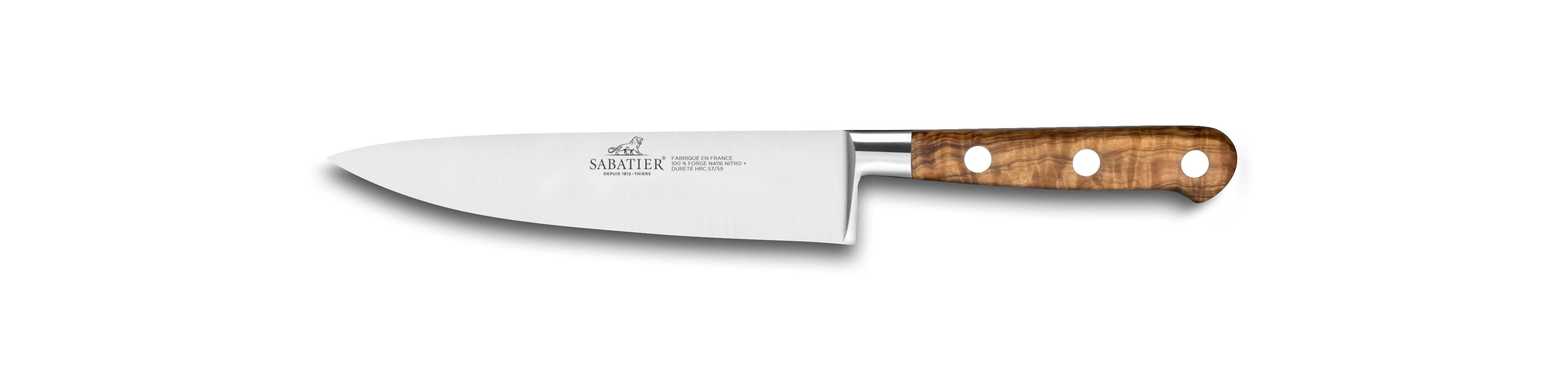 Couteau de Chef Idéal Provençao Sabatier® 100% forgé : Longueur - 15 cm