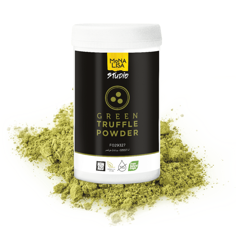 Poudre Vert Naturel pour Truffes prête à l'emploi : Couleur - Vert pistache, Poids - 250 g