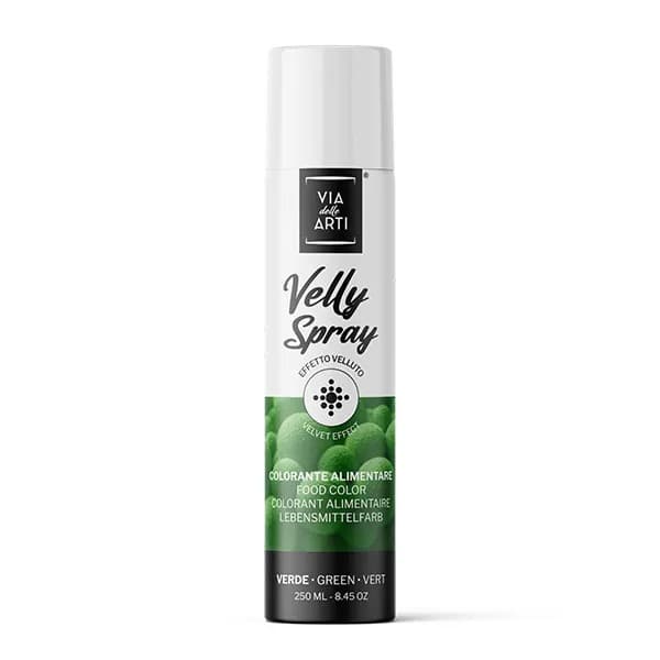 Colorant Vert spray Velly effet velours 250ml : Couleur - Vert
