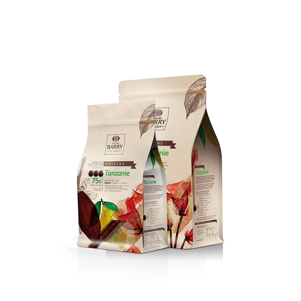 Chocolat noir de couverture Origine Tanzanie 75% : Poids - 1 kg