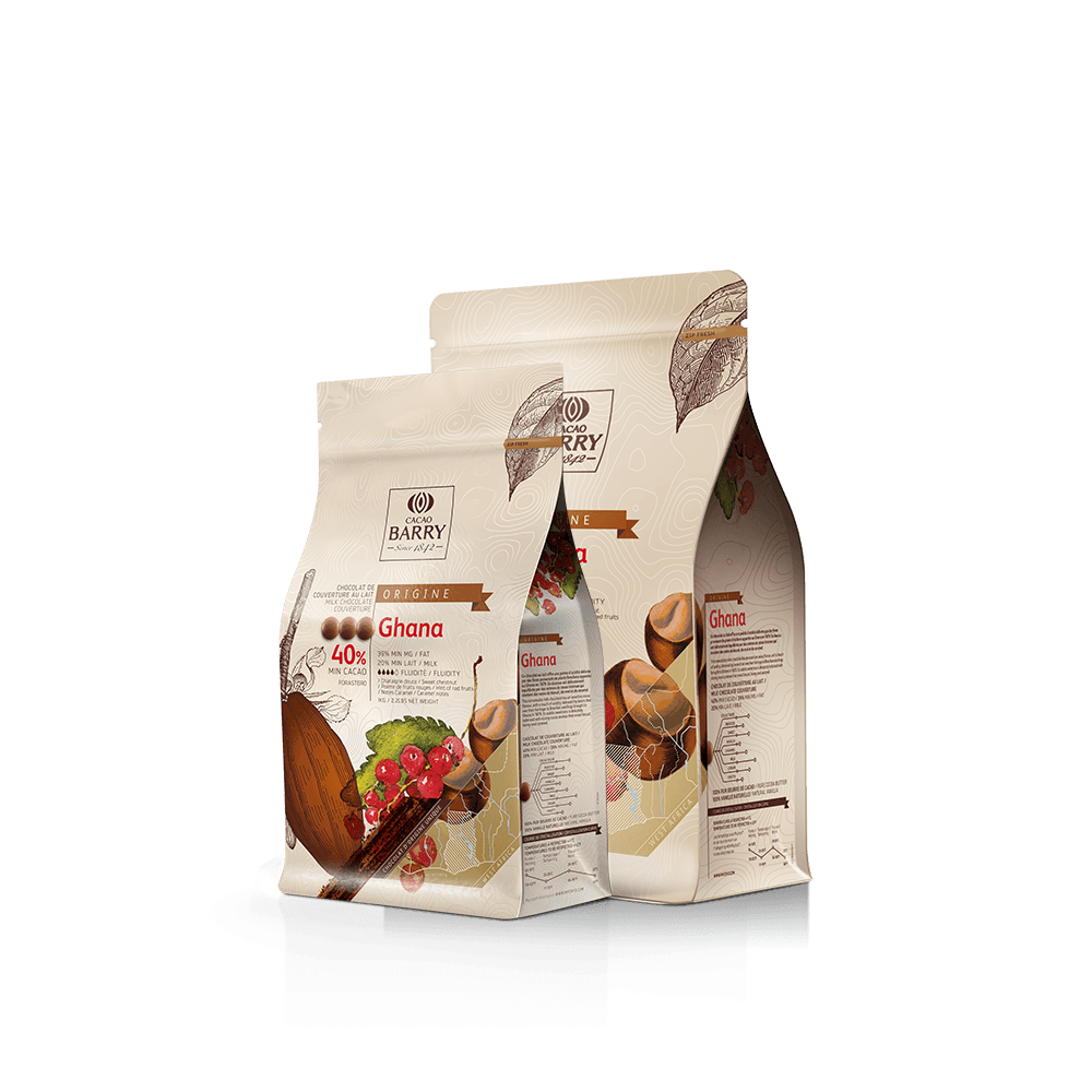 Chocolat lait de couverture Origine Ghana 40% : Poids - 2,5 kg