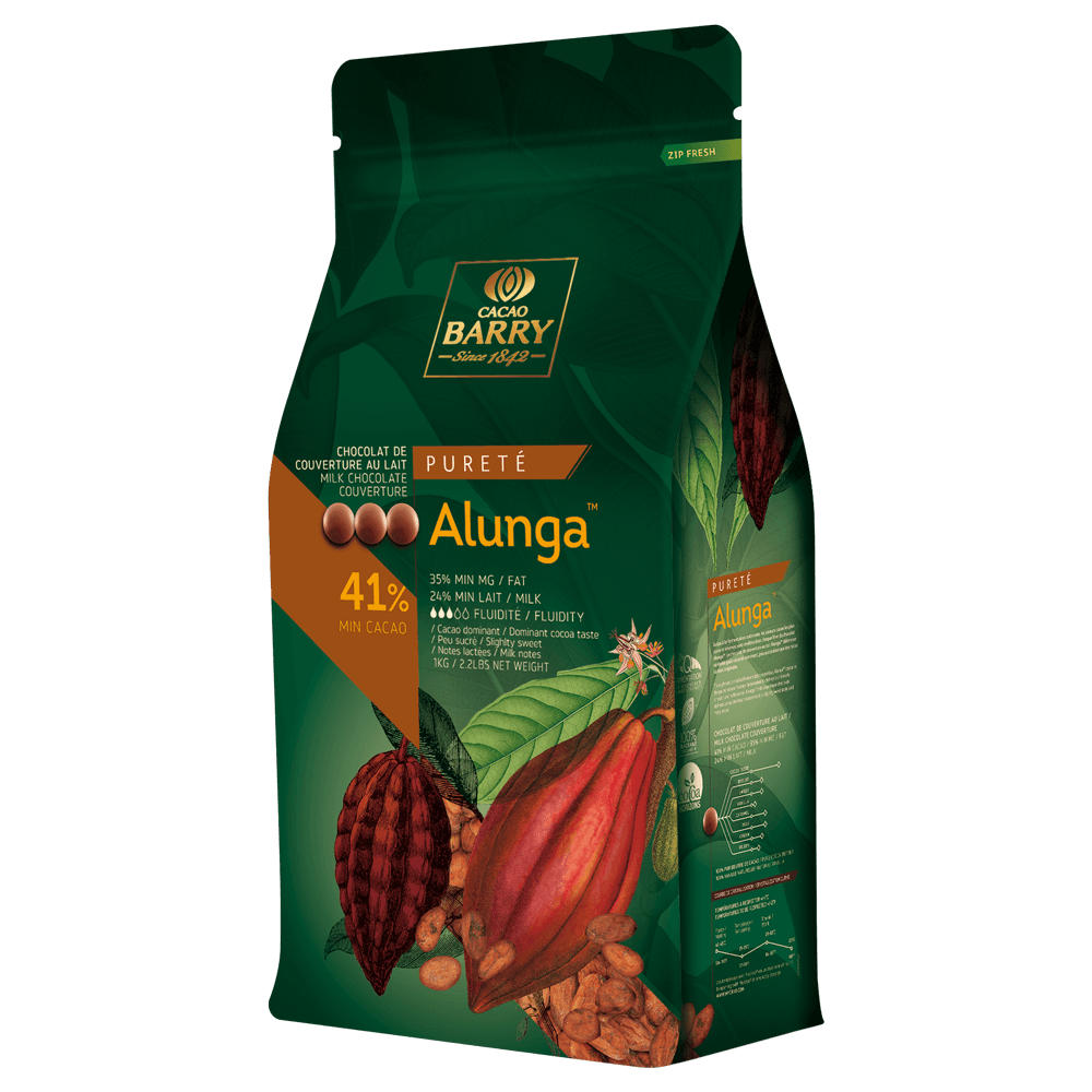 Chocolat lait de couverture Alunga™ 41% : Poids - 5 kg