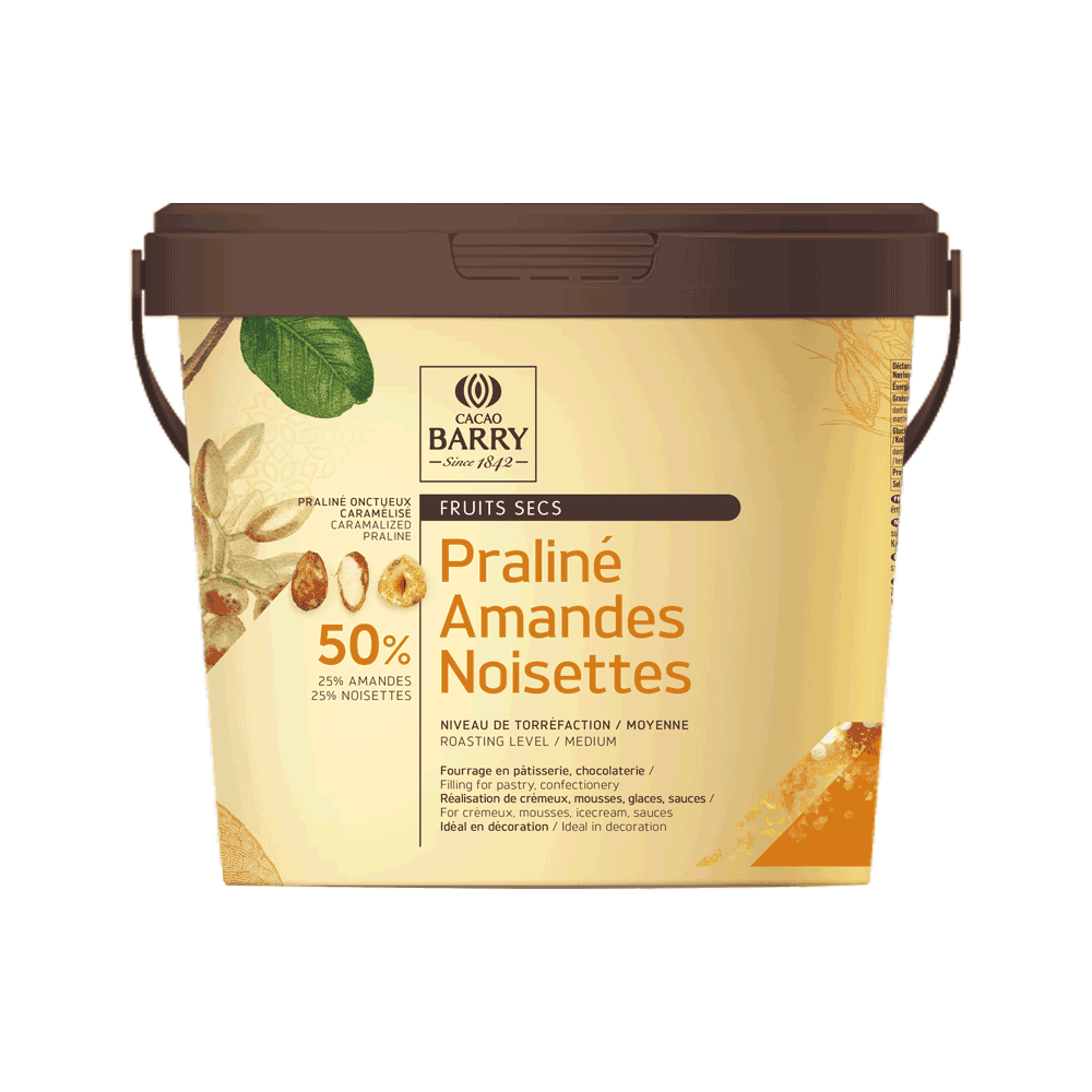 Pâte de Praliné 50% Amandes Noisettes : Poids - 10 kg