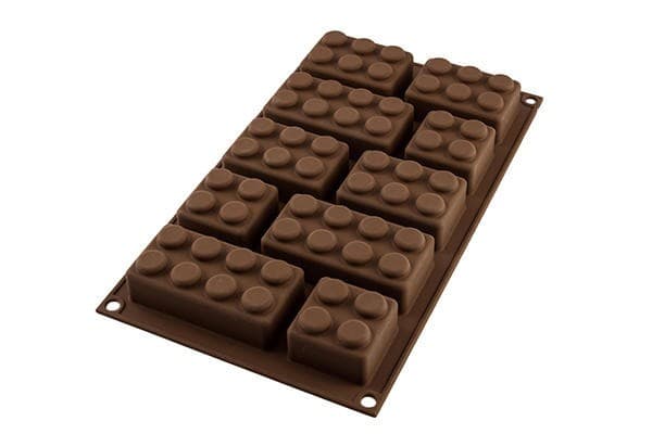 Moule silicone Choco Block 3D type brique lego