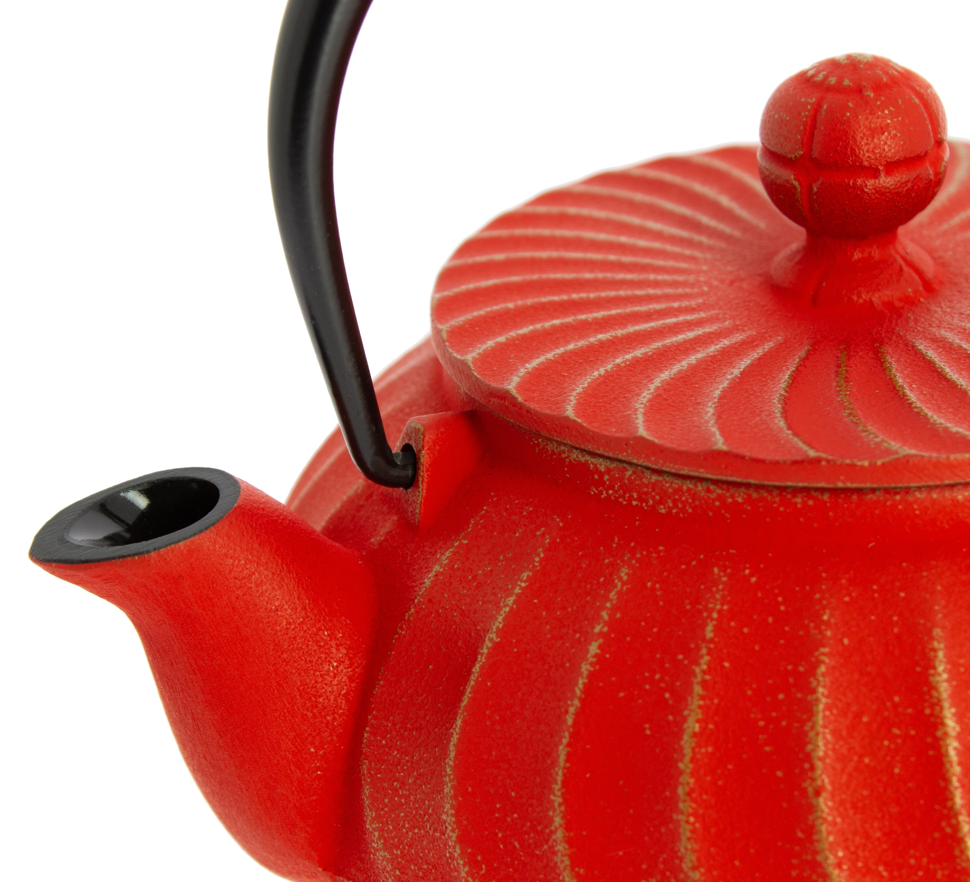 Théière Iwachu Nami 650 ml - 4 à 5 tasses : Couleur - Rouge doré