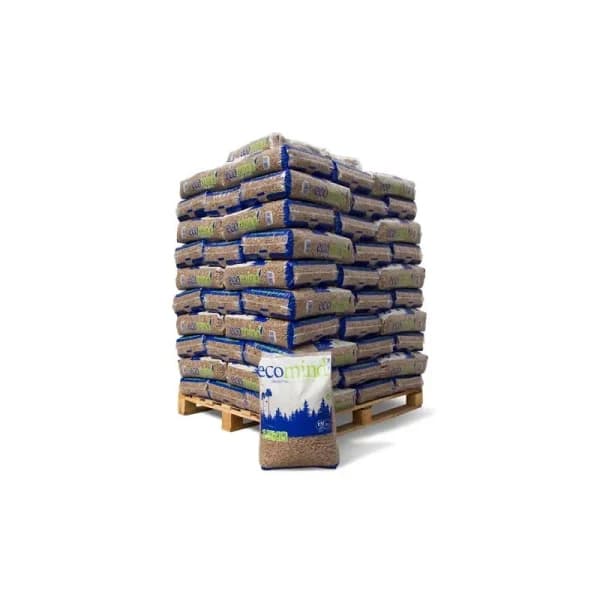Pellets de Pino Silvestre – Palet de 72 Sacos de 15 kg (1080 kg) – Ø6mm – ENplus A1