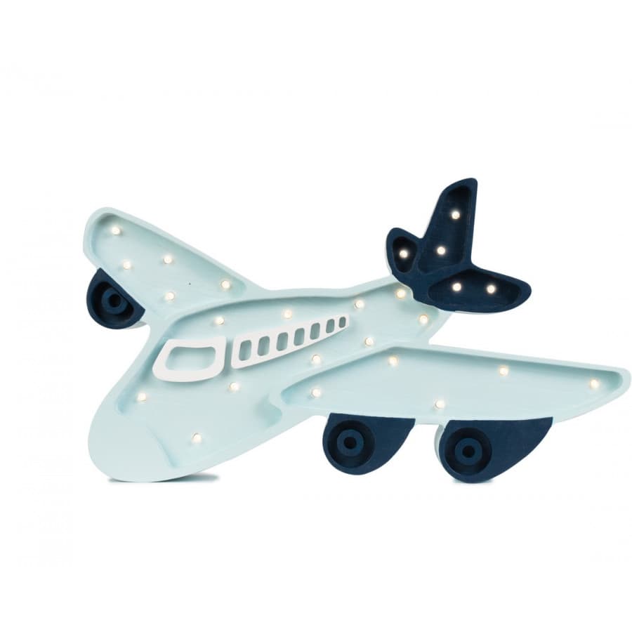Lampe veilleuse en bois avion