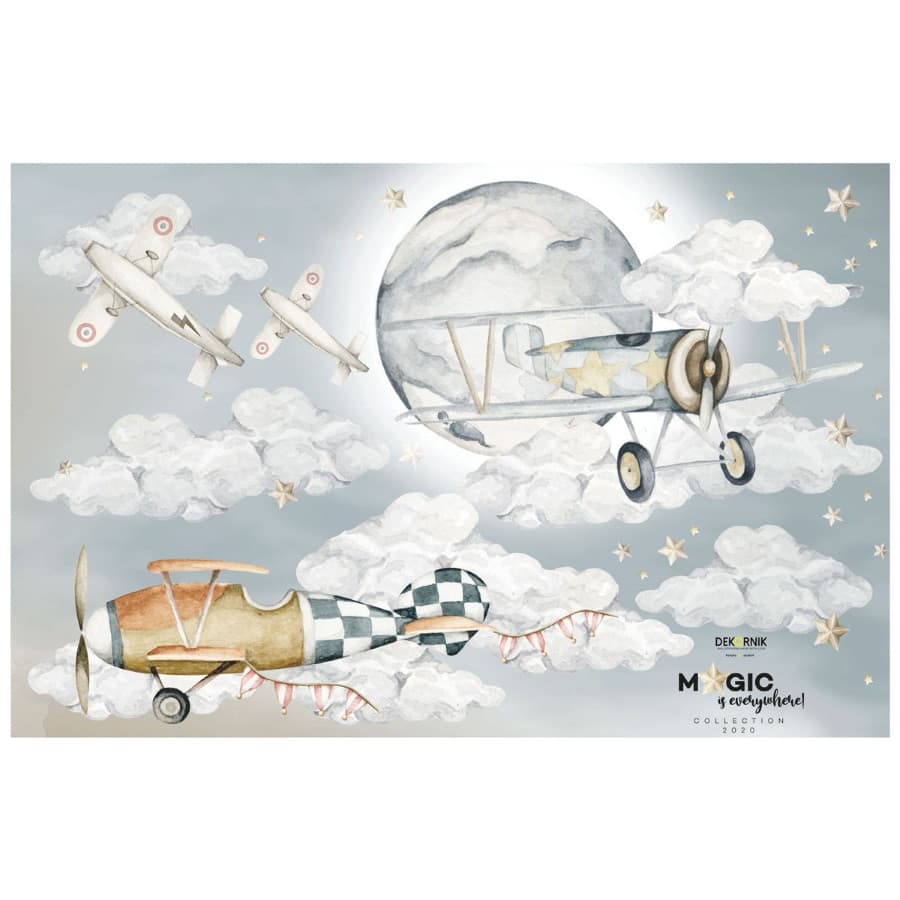 Sticker enfant avions