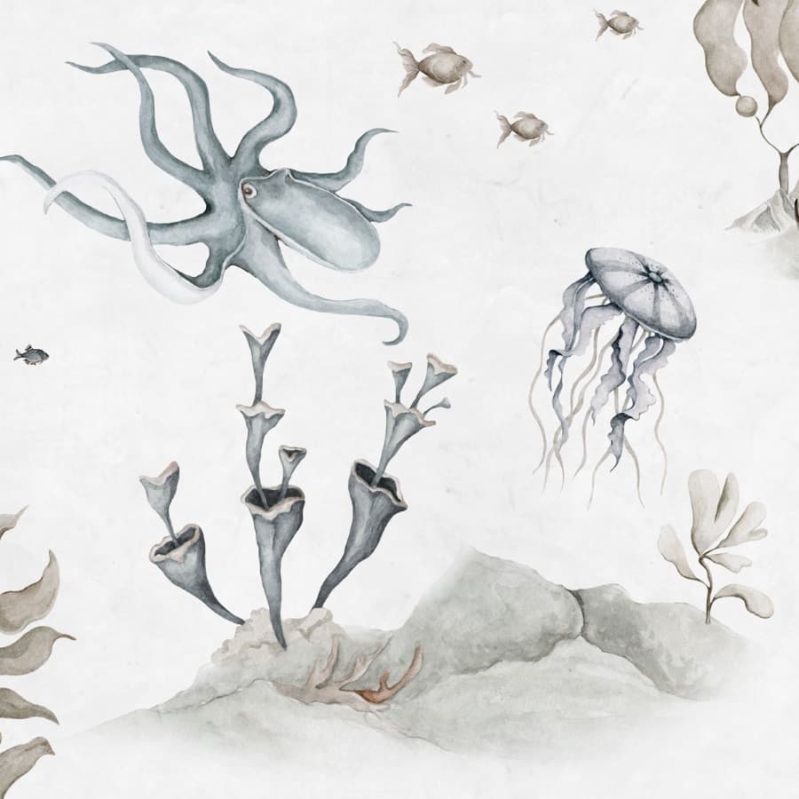 Echantillon papier peint le monde sous-marin