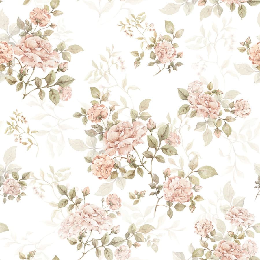 Echantillon papier Roses vintage