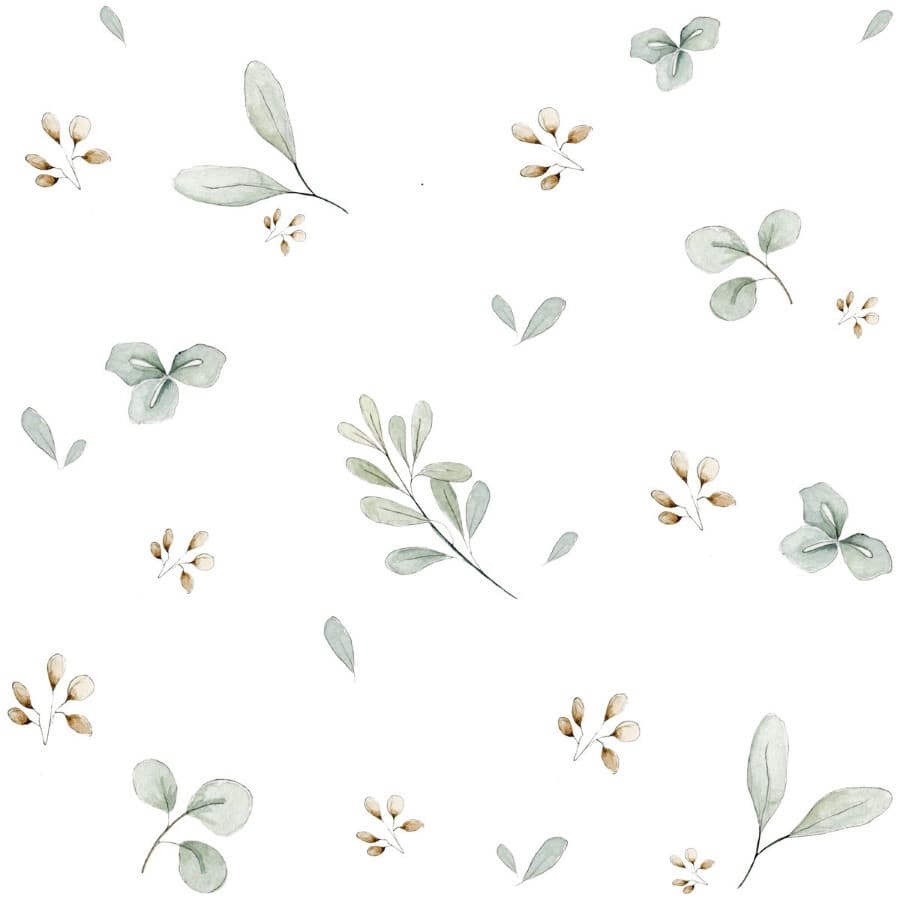 Echantillon papier peint - mini feuilles