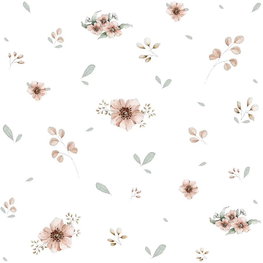Echantillon papier peint - mini fleurs