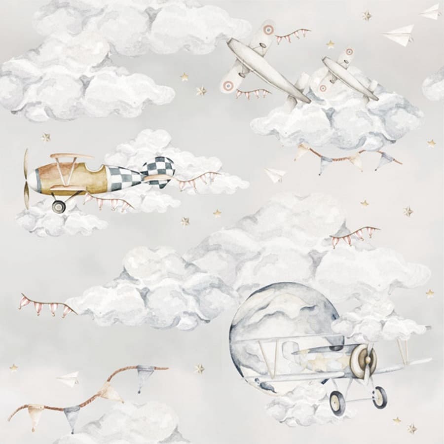Echantillon papier peint - Avions