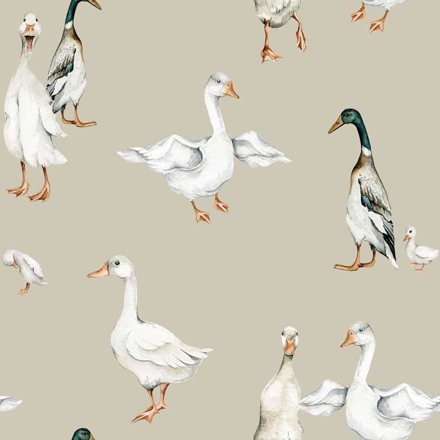 Papier peint enfant Canards