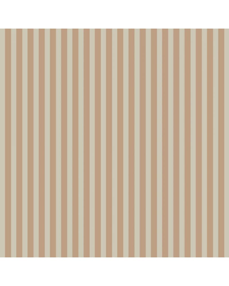 Papier peint à rayures vintage - beige et marron