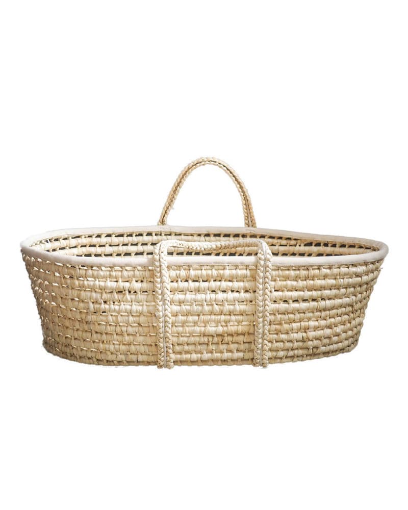 Couffin bébé en fibres naturelles