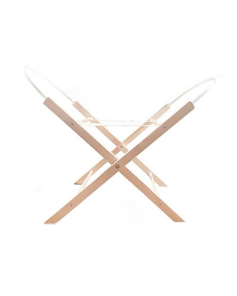 Support couffin bébé - en bois naturel