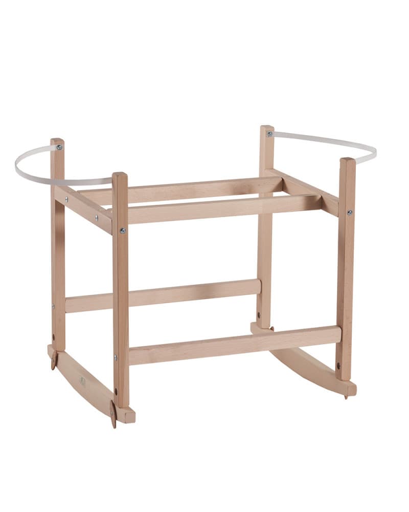 Support couffin à bascules - bois naturel