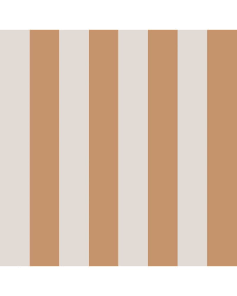 Papier peint enfant à rayures Portofino Caramel