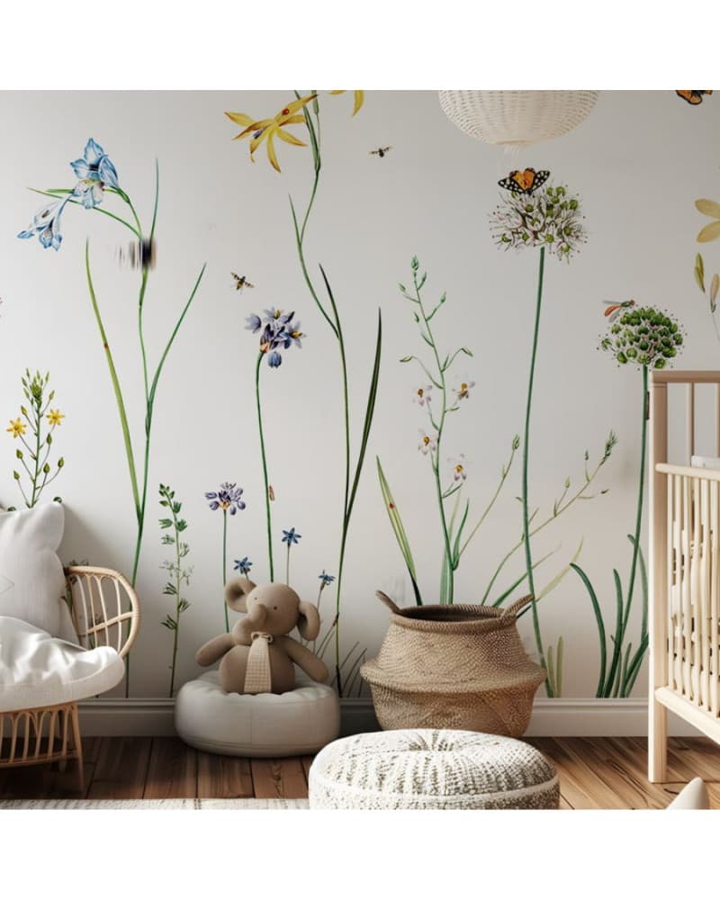 Papier peint enfant Butterfly Garden