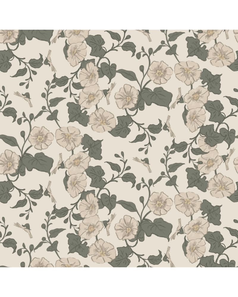 Echantillon papier peint Hollyhock
