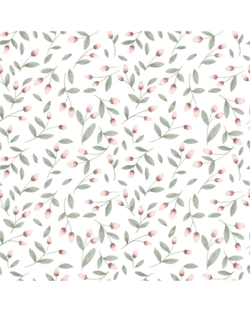 Papier peint enfant - boutons de fleurs - Lilipinso