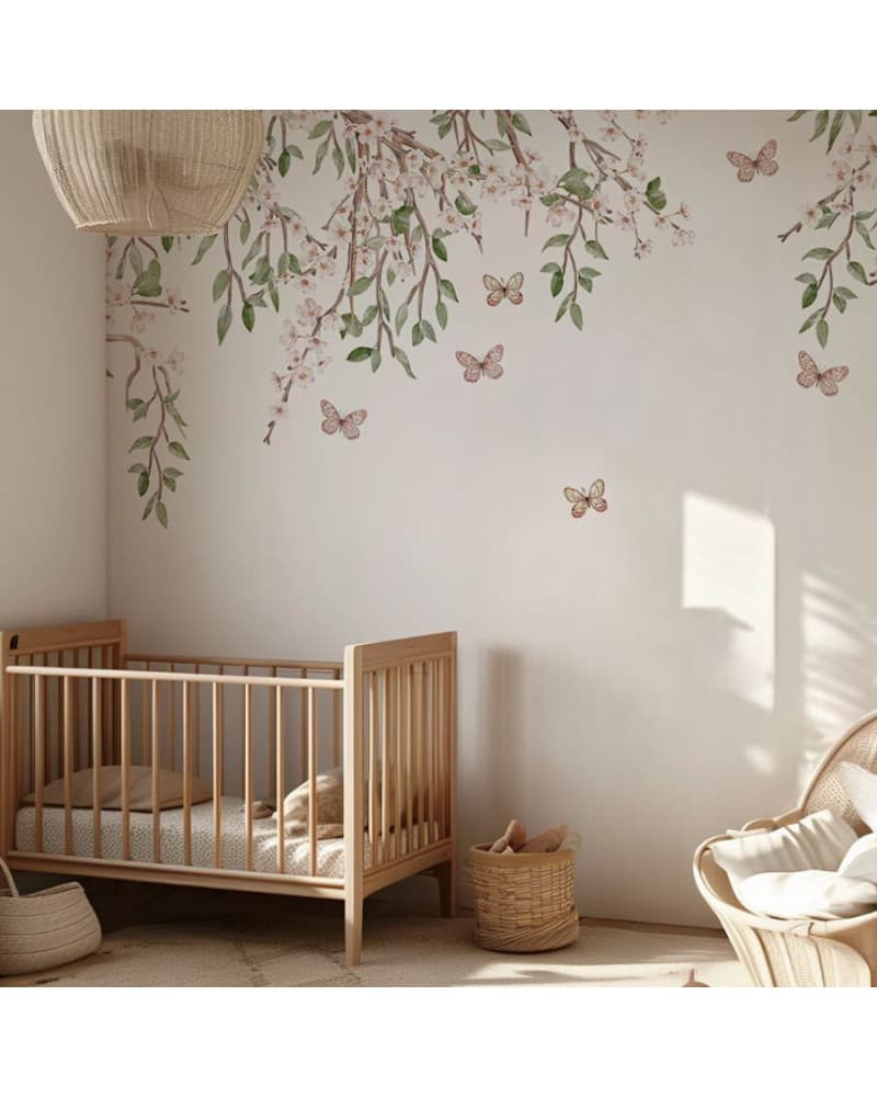 Echantillon papier peint Blooming blossom