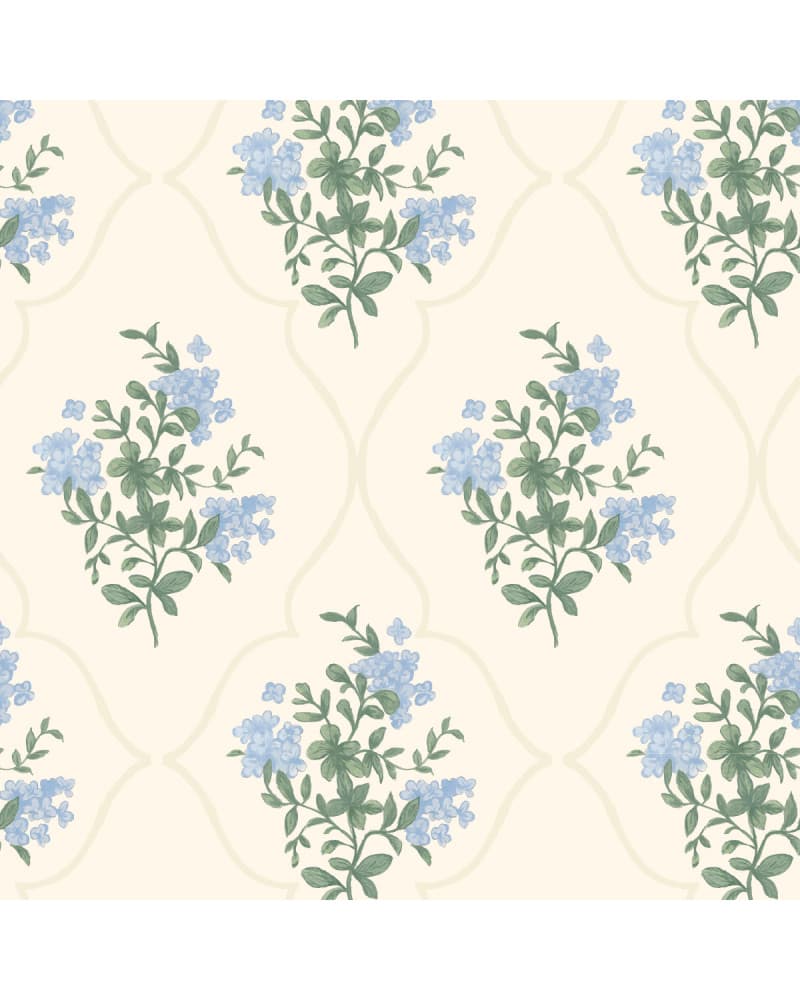 Echantillon papier peint enfant Hydrangea