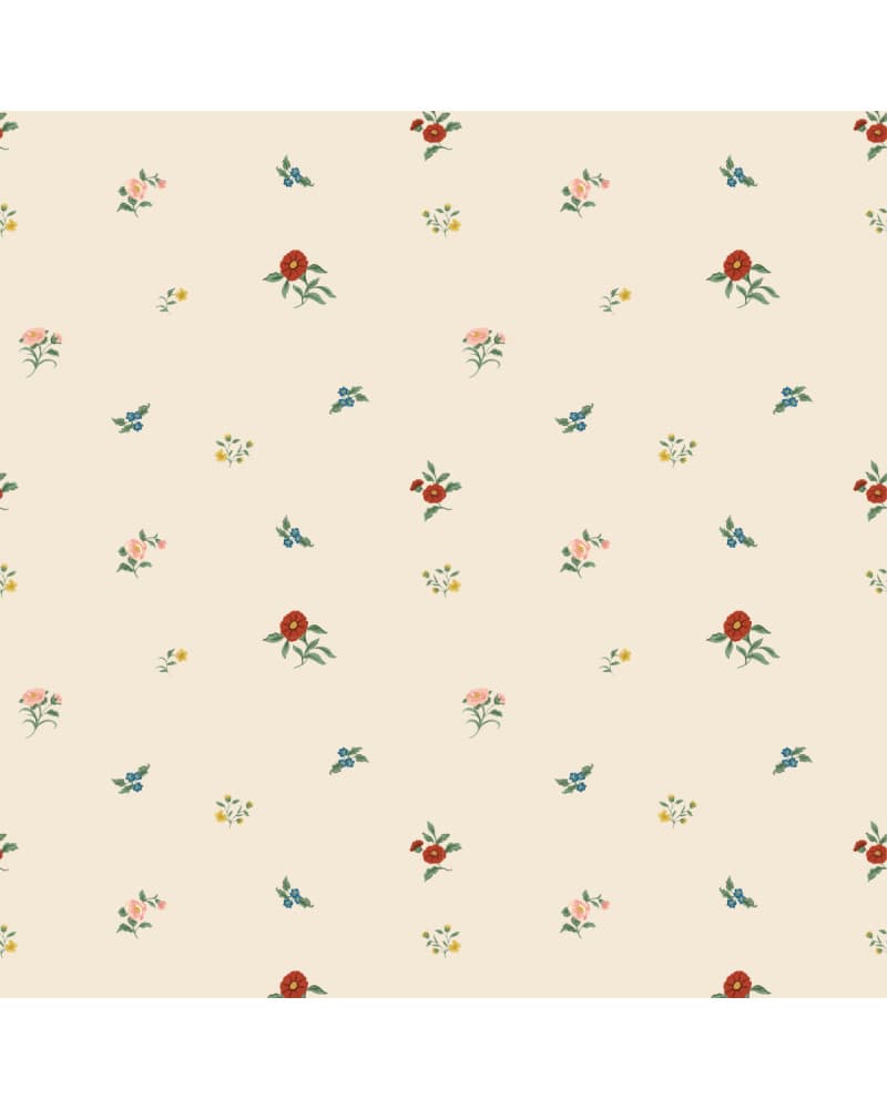 Echantillon papier peint Mini Vintage Flower