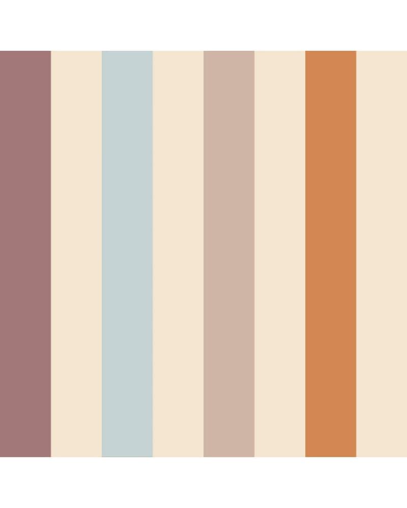 Papier Peint Enfant – Rayures Chaleureuses