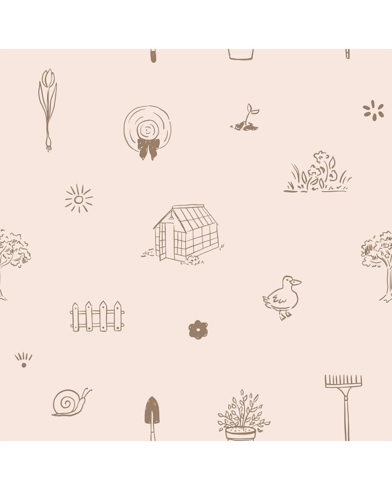Echantillon papier peint enfant - Mon Petit Jardin