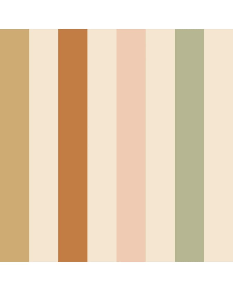 Papier Peint Enfant – Rayures Tons Naturels