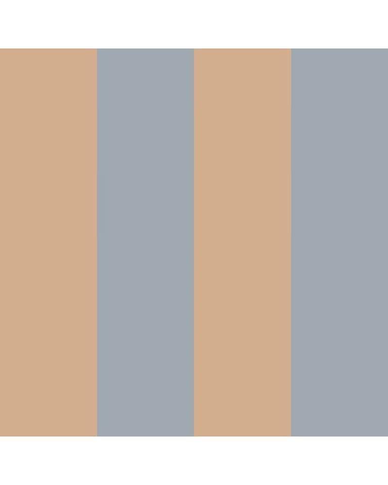 Papier Peint Enfant – Rayures Bleu et Beige
