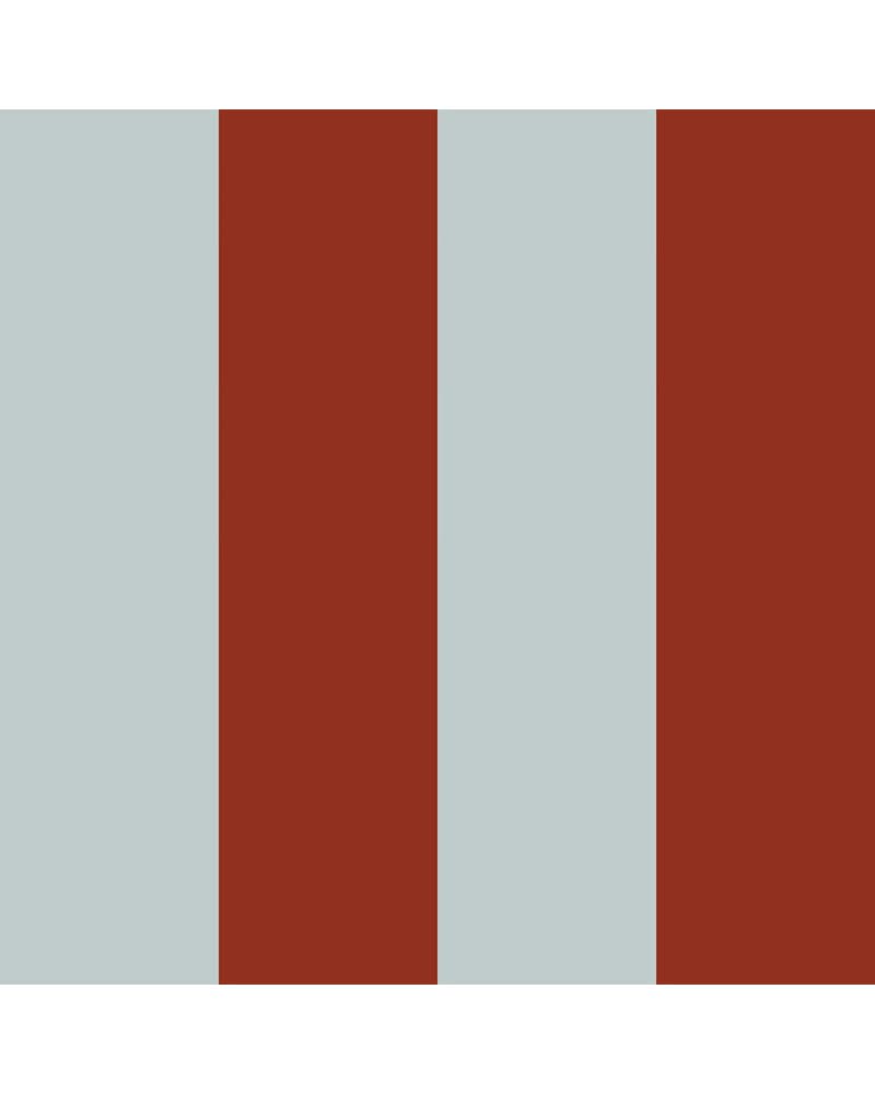Papier Peint Enfant – Rayures Bleu et Rouge Vintage