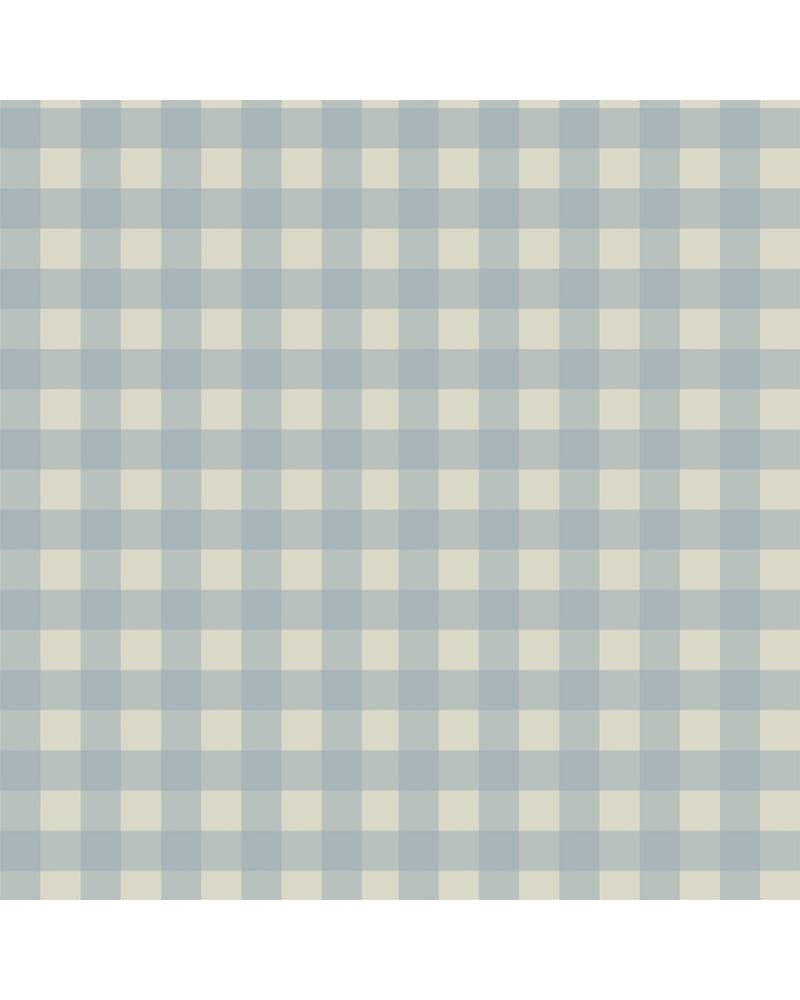 Papier Peint Enfant Carreaux Minimini – Vert et Bleu
