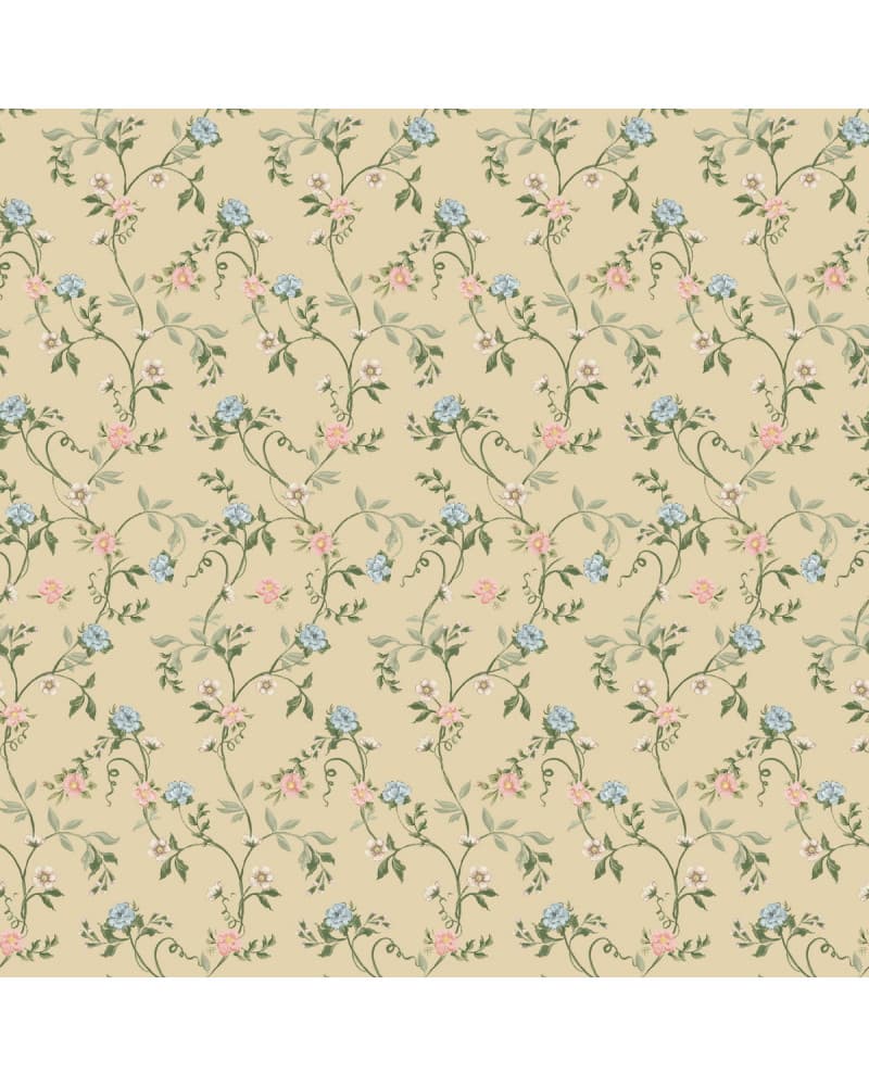 Papier peint enfant - Guirlande Florale