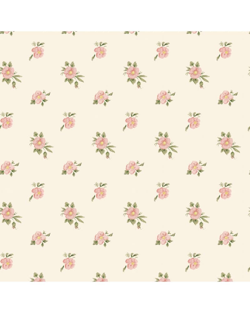 Papier peint enfant - Rose Trémière