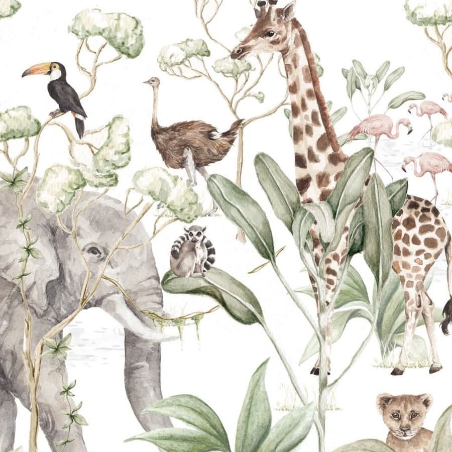 Papier peint Animaux de la savane