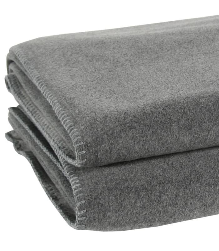 Plaid Polaire Luxe Gris 110 X 160 cm