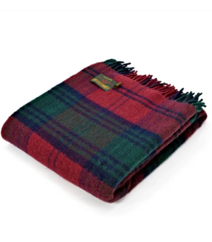 Plaid Pure Laine Écossais Lindsay 150 X 183 cm
