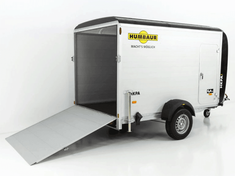 Humbaur Kofferanhänger HKPA  1,5t|Alu|Polybug|Seitentür|12 Zoll-Neu