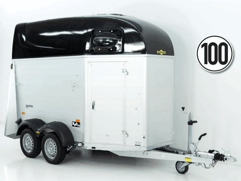 Humbaur Pferdeanhänger Equitos 2000|Alu|schwarz|Aluboden-Neu