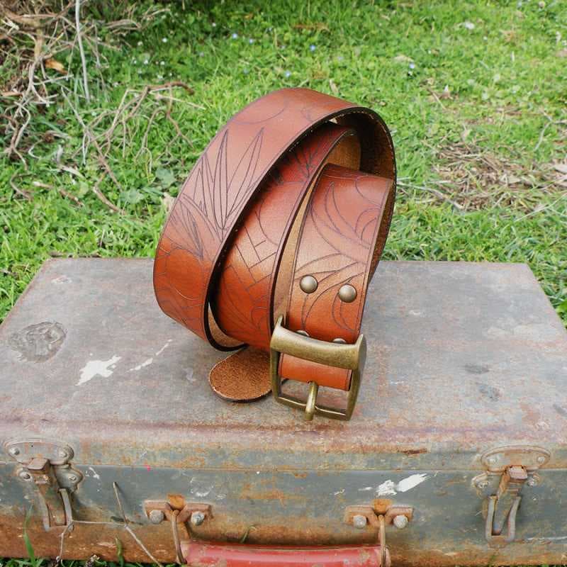 Ceinture Homme 'MIAMI' - Chocolat 85 cm