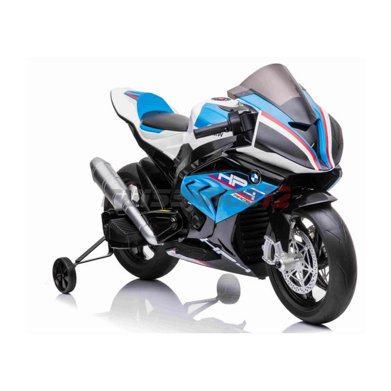 Moto BMW HP4 RACE S1000RR 12 volts pour enfant Blanc