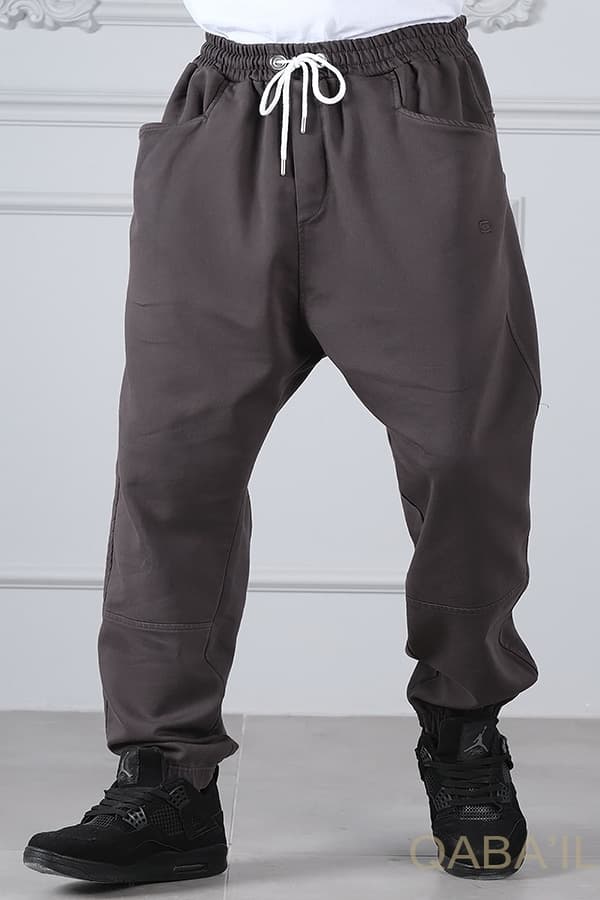 Sarouel Pants Coton Stretch Gris - Qaba'il