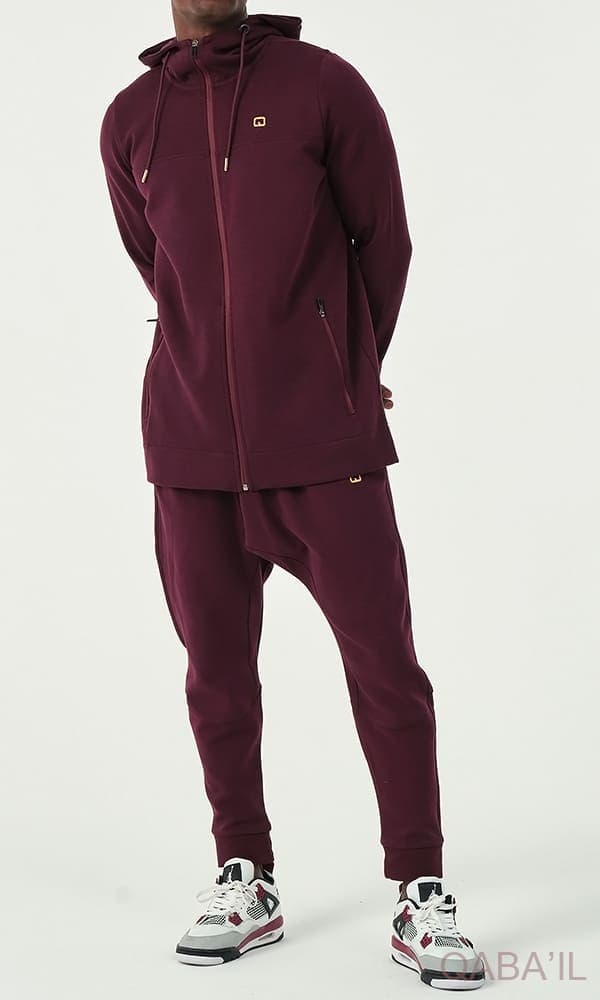 Ensemble Jacket Relaxed Bordeaux Qaba'il