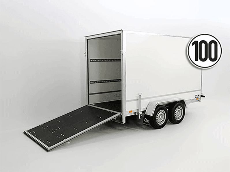 Kofferanhänger BK 146x305cm Höhe:210cm 2,0t|Rampe-Neu